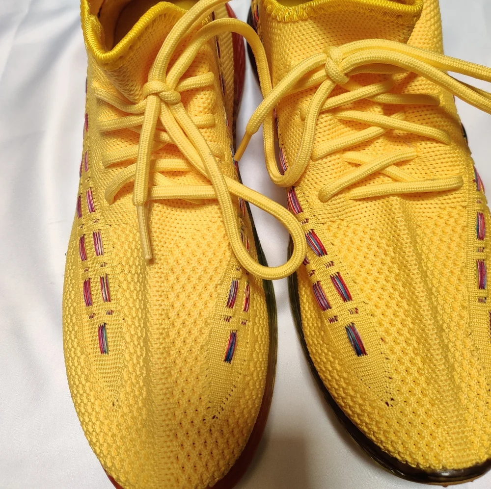 Yellow Wanted sneakers, Rainbow soles - Picture 3 of 4